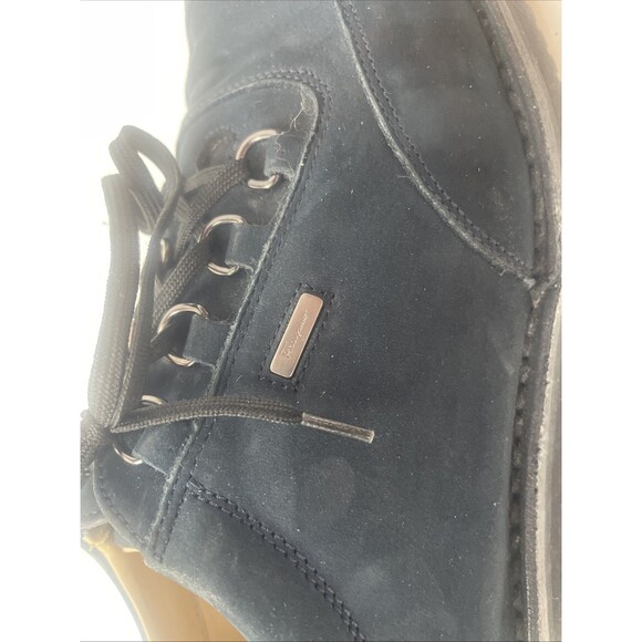 Salvatore Ferragamo Women’s Blue Suede shoes Size 9 2A - Picture 6 of 10